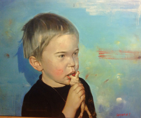 Children Eating their Parents, oil on canvas, 100x120 cm, 2014