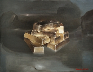 The gold. 70 x 90 cm, oil on canvas 2015